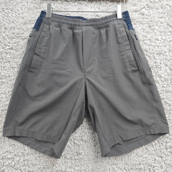 Birddogs Shorts Men Small Gray Lined Zip Pocket Long Active Comfort‎ Gym Beach - Picture 1 of 12